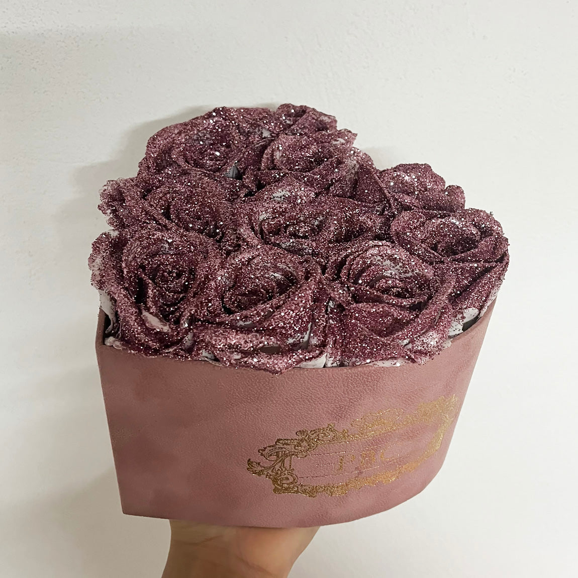 Small Glitter Heart Boxes