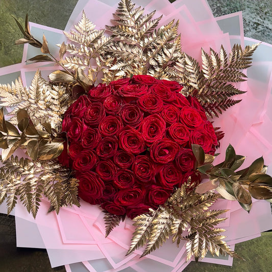 Valentine Pre-Order – Red Naomi Roses (FRESH FLOWERS)🌹