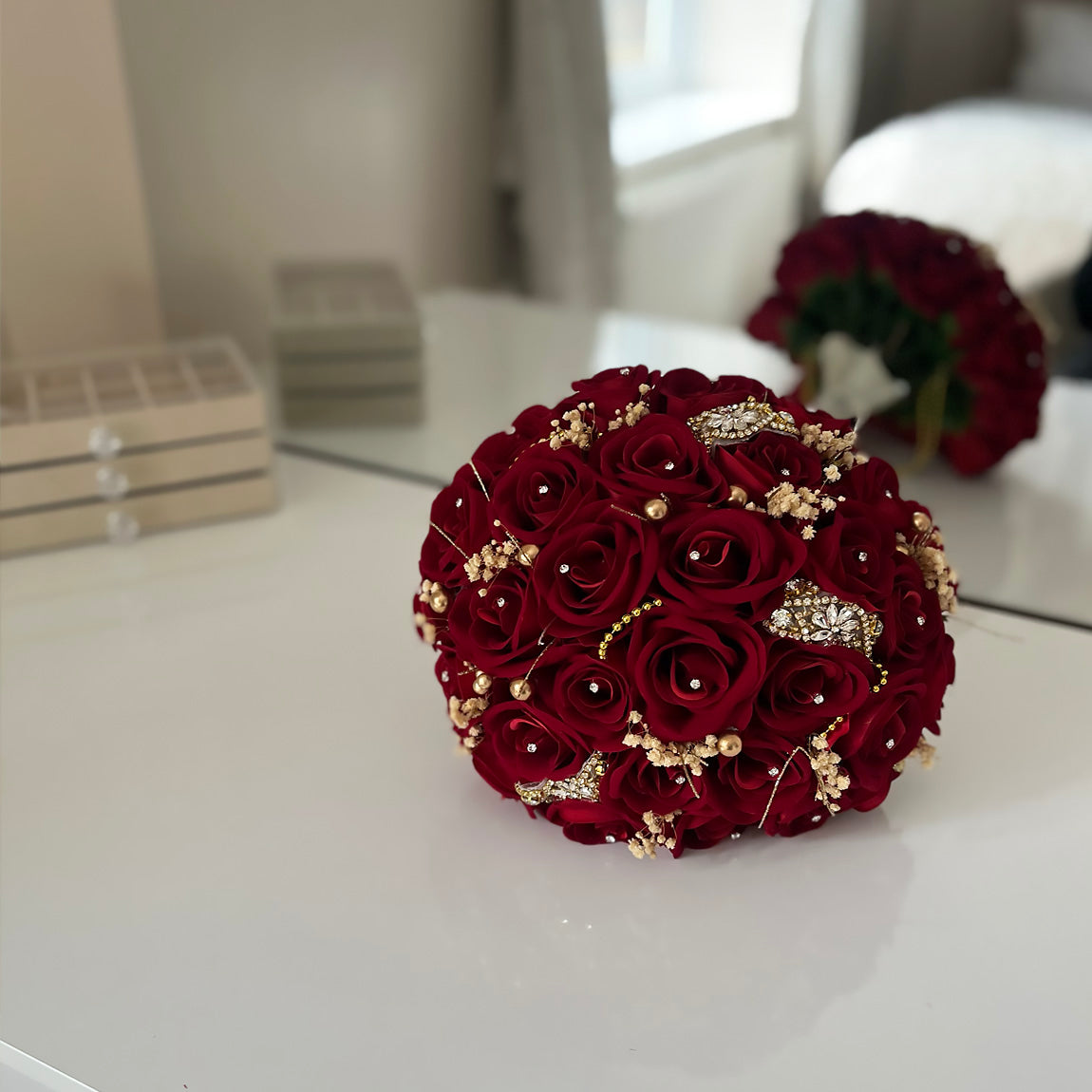 Red Bridal Bouquet