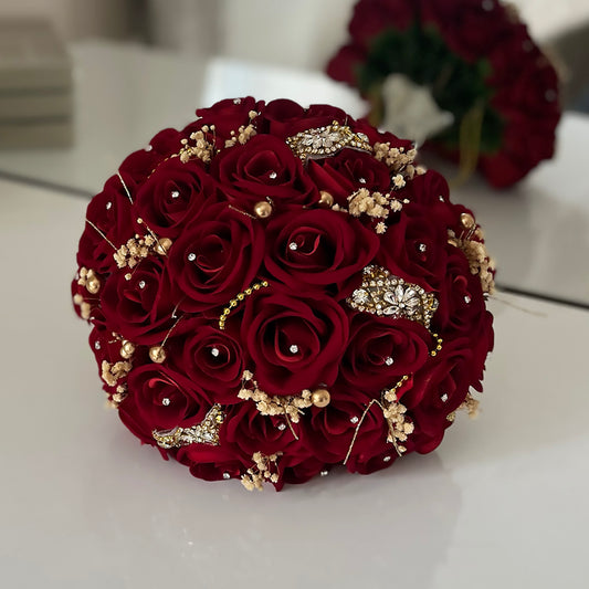 Red Bridal Bouquet