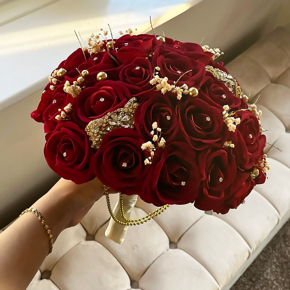 Red Bridal Bouquet