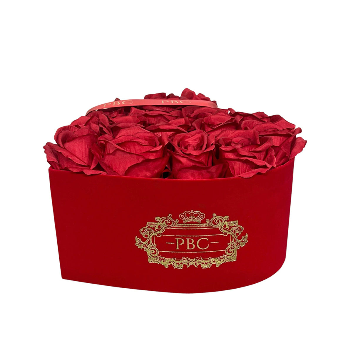 PBC Flower Box filled with red roses