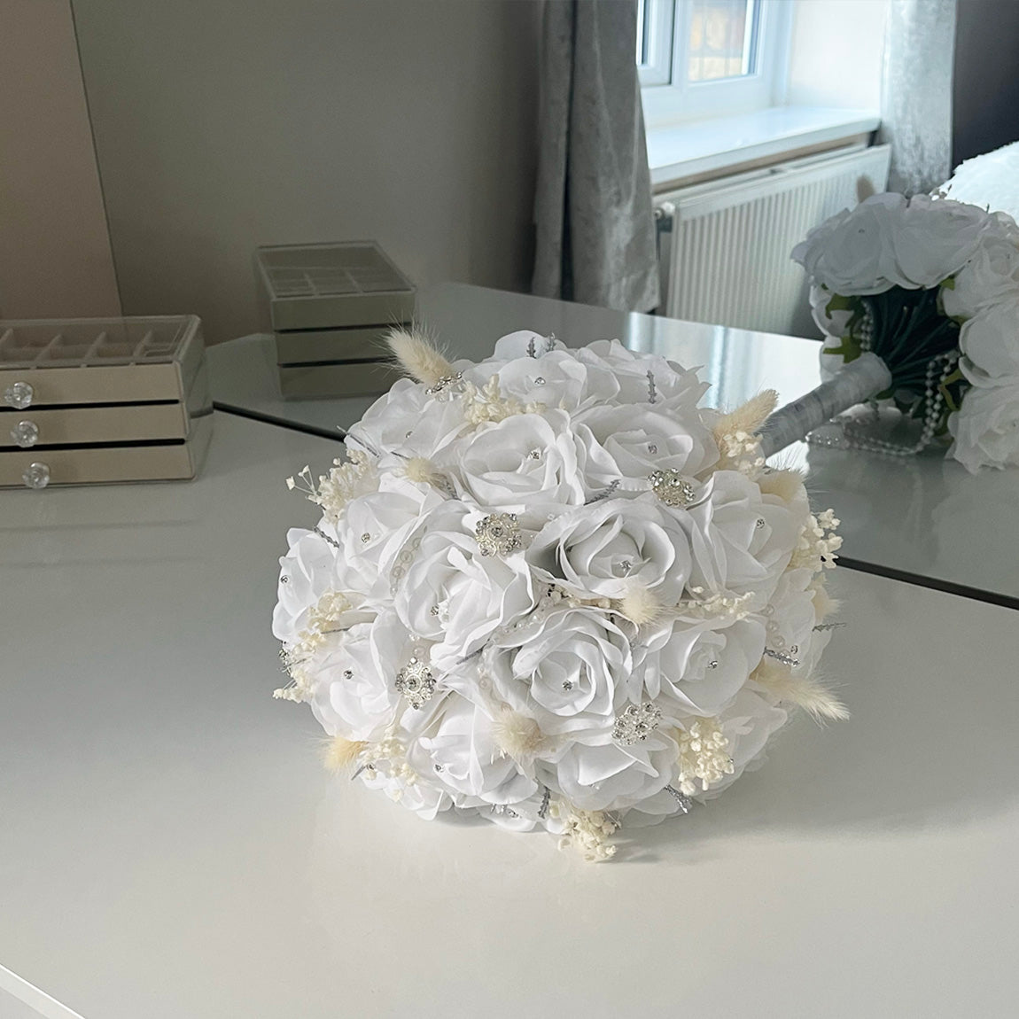 White Pearl Bridal Bouquet