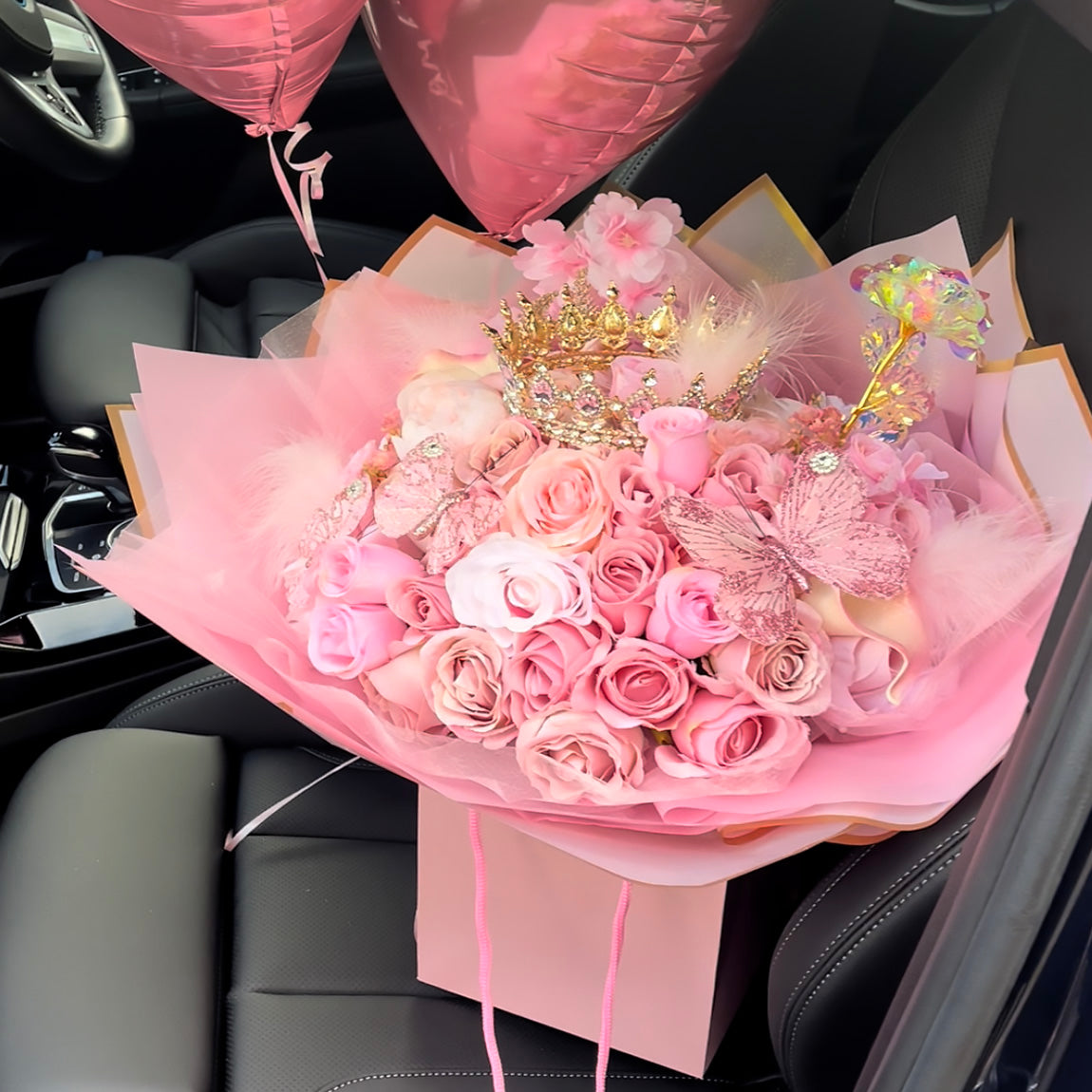 Pink JUMBO Bouquet Gift Set